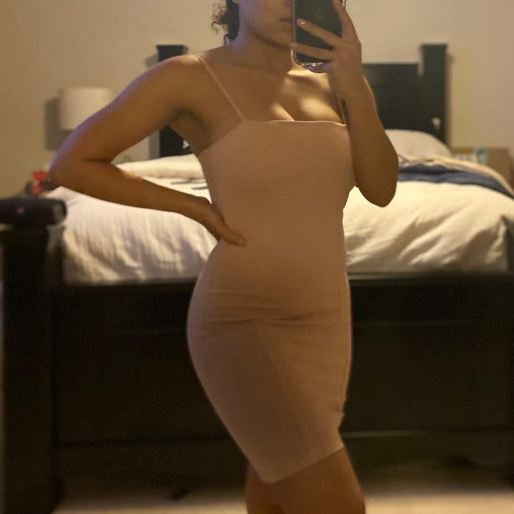 Blush mini dress